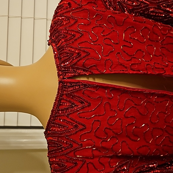 Red Sequin Dress - Picture 6 of 7